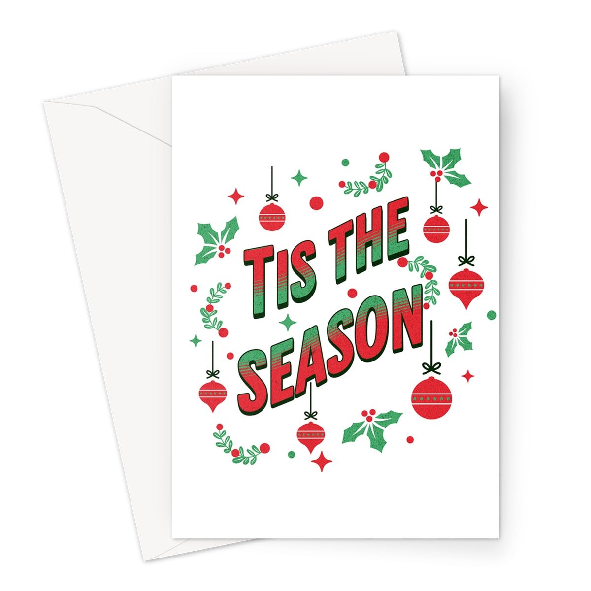 Tis the Season Greeting Cards - Pack of 10 Cards