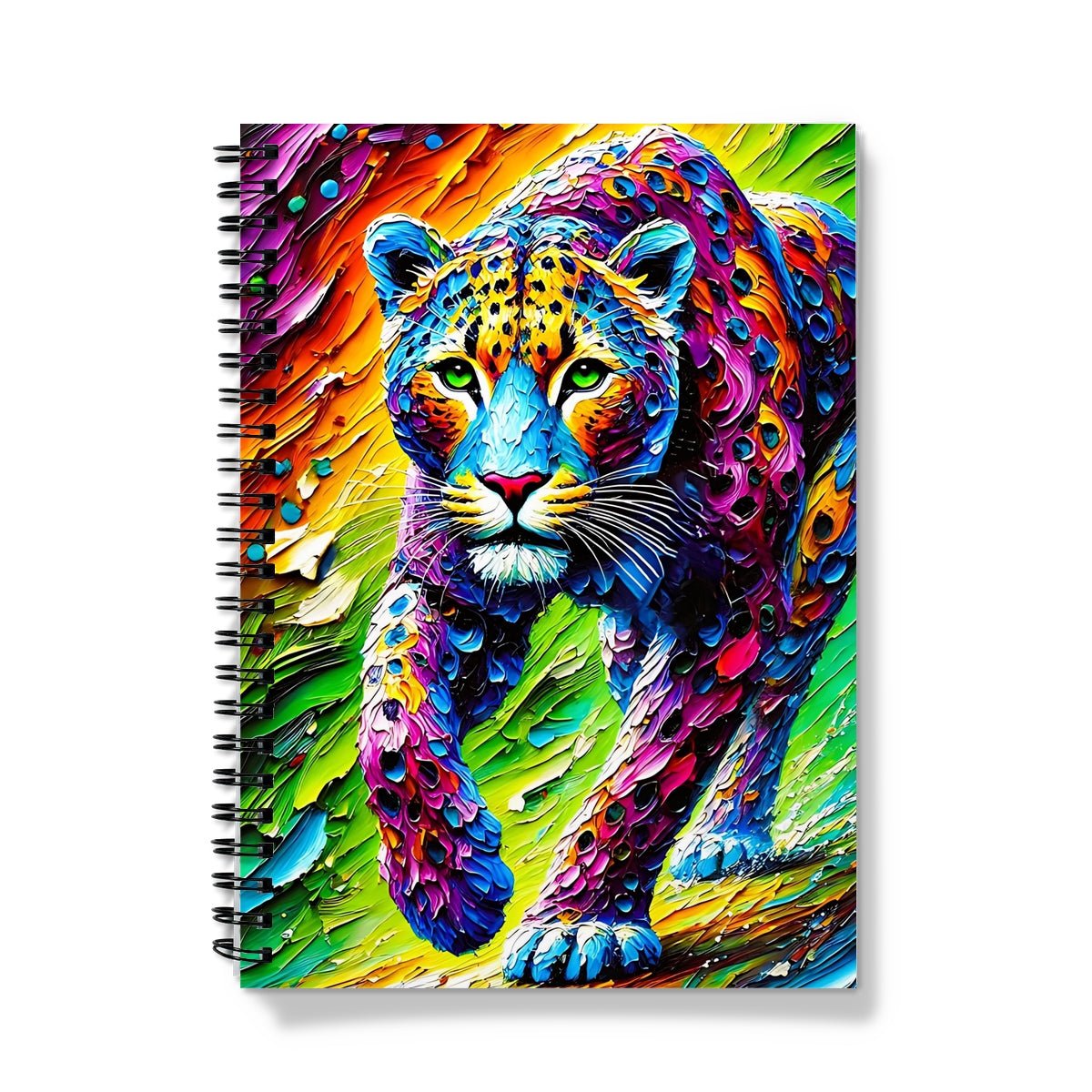 Vibrant Leopard Spiral Notebook