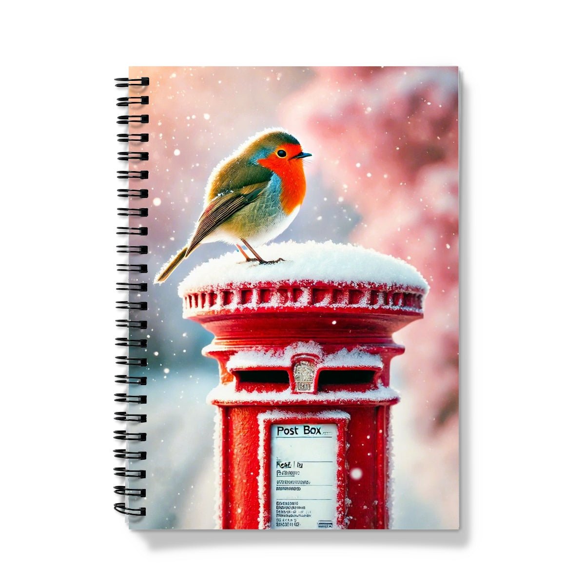 Winter Robin Postbox Notebook