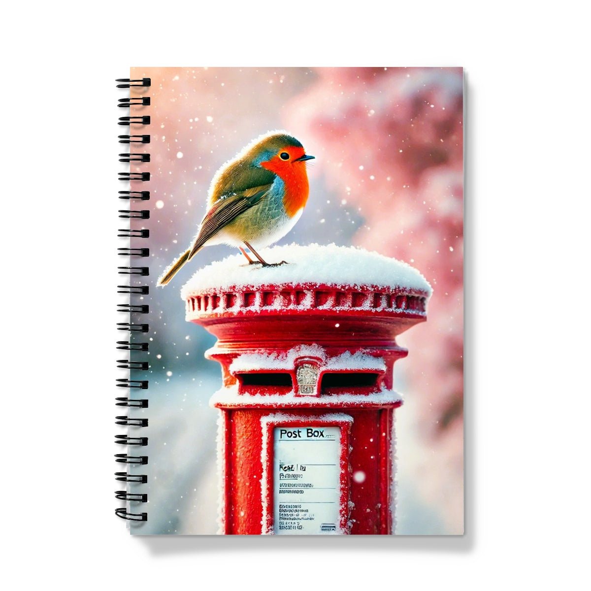 Winter Robin Postbox Notebook