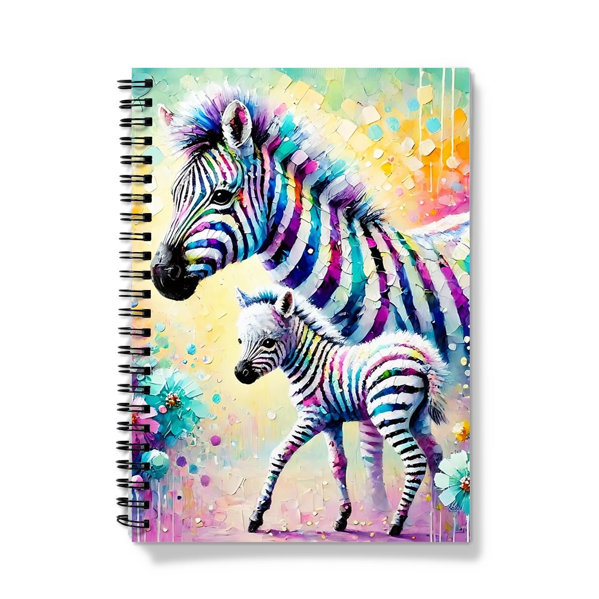 Zebra and Baby Spiral Notebook