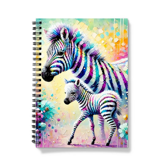 Zebra and Baby Spiral Notebook