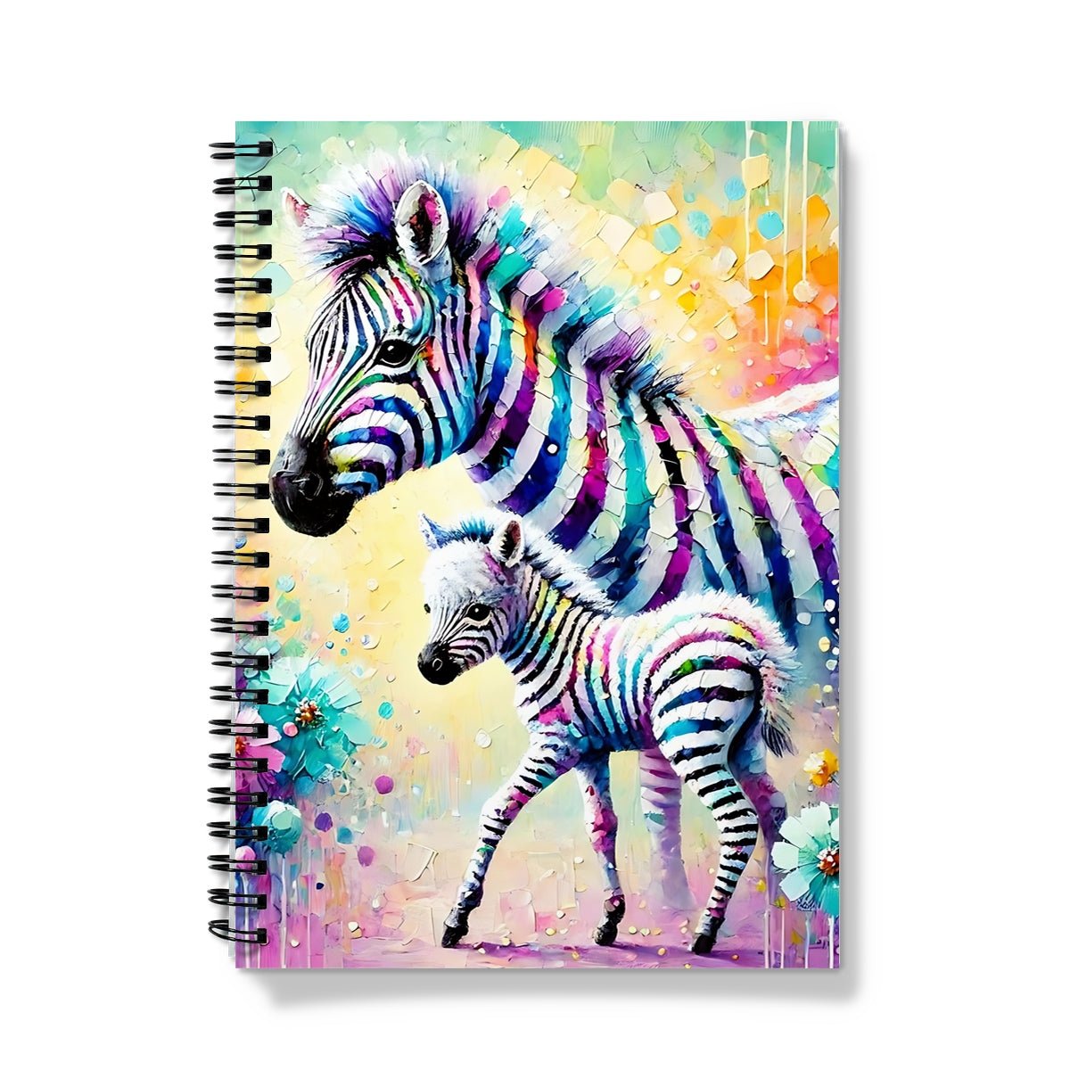 Zebra and Baby Spiral Notebook