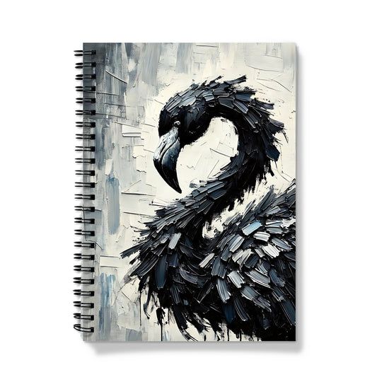 Fabulous Black Flamingo Notebook