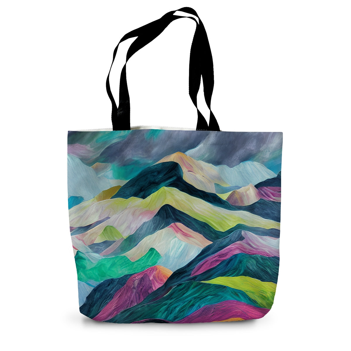 Surreal Mountains Canvas Tote Bag