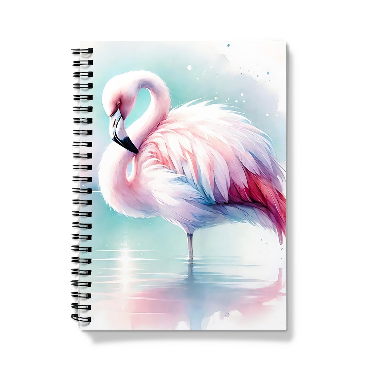 Cool Waters Flamingo Spiral Notebook