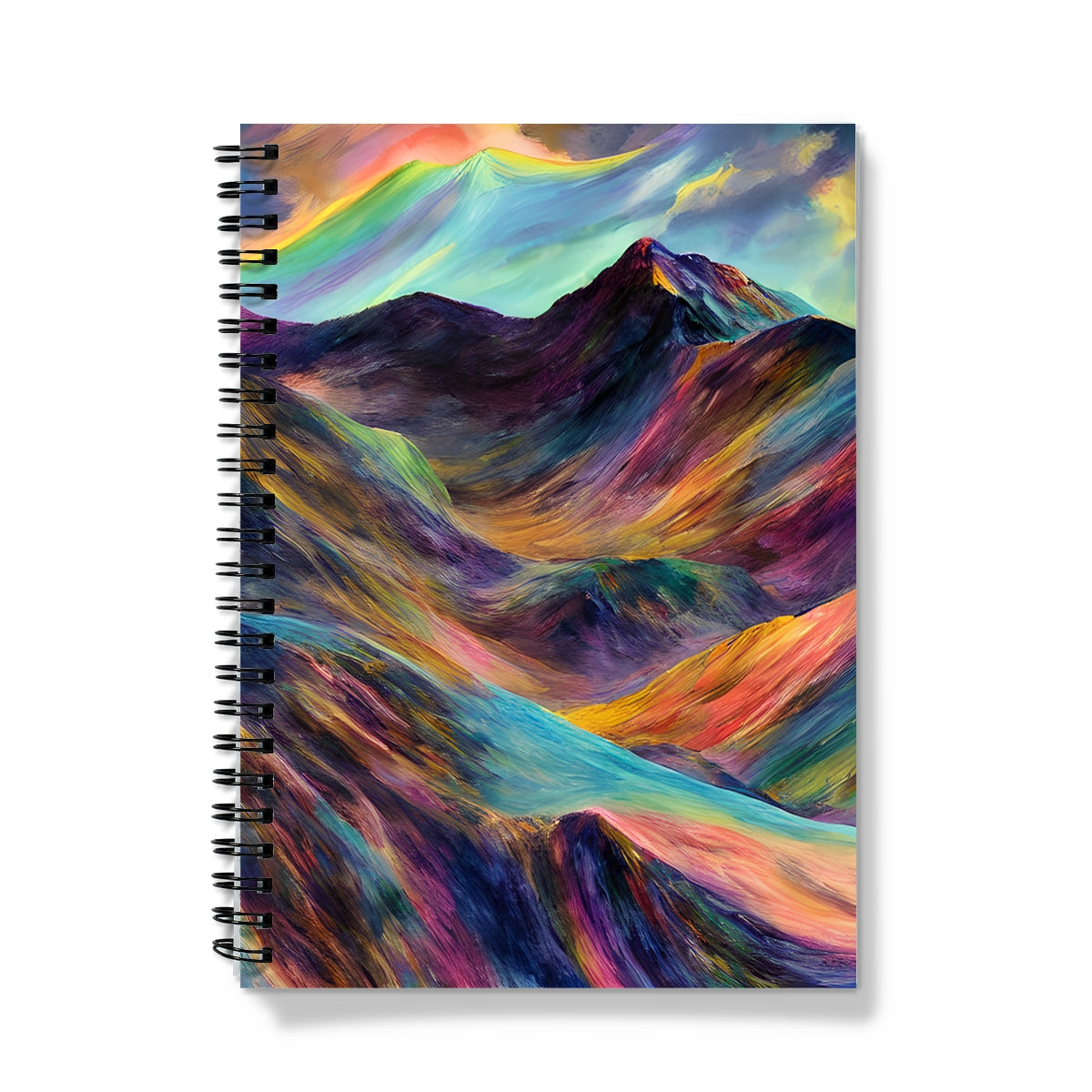 Colourful Mountains Spiral Notebook