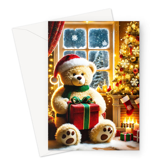 Christmas Teddy Greeting Cards - Pack of 10 Cards