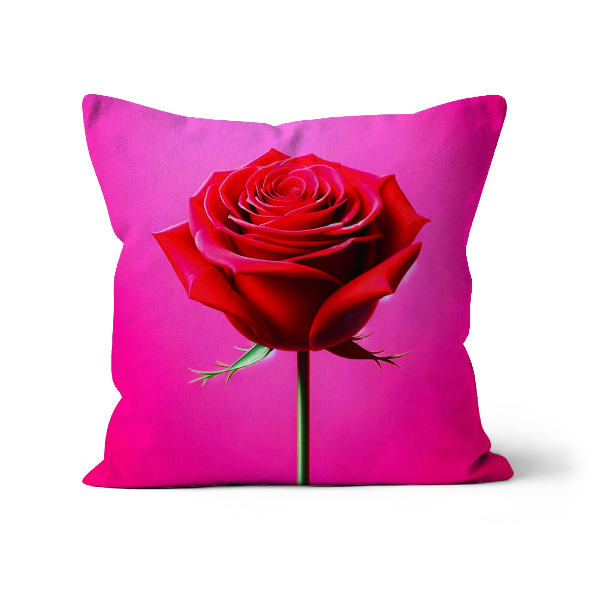 Red Rose Pink Cushion