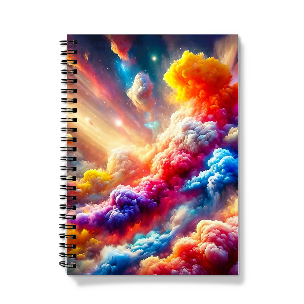 Exploding Clouds Spiral Notebook