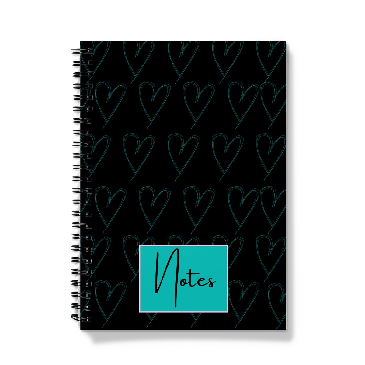 Love Hearts Spiral Notebook