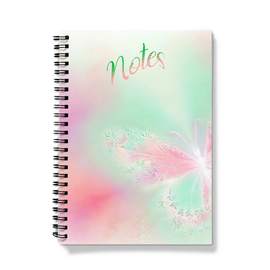 Pastel Butterfly Spiral Notebook