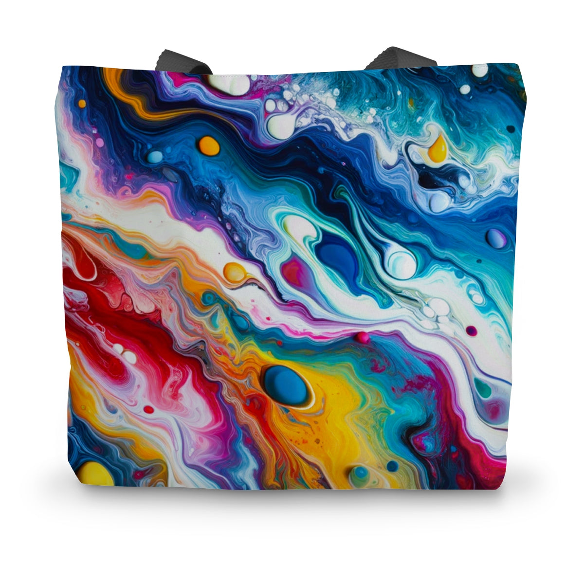 Colour Swirl Canvas Tote Bag
