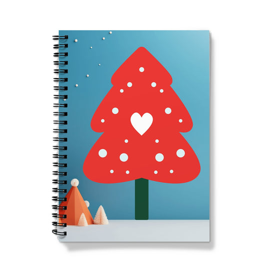 Christmas Notes Tree Spiral Notebook