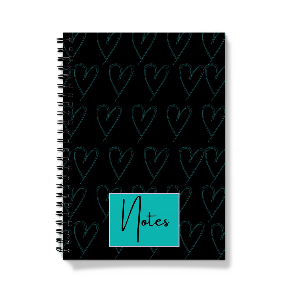 Love Hearts Spiral Notebook