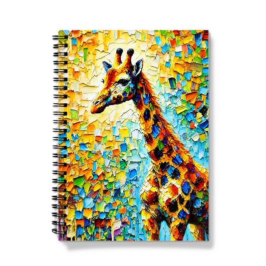 Impasto Giraffe Spiral Notebook