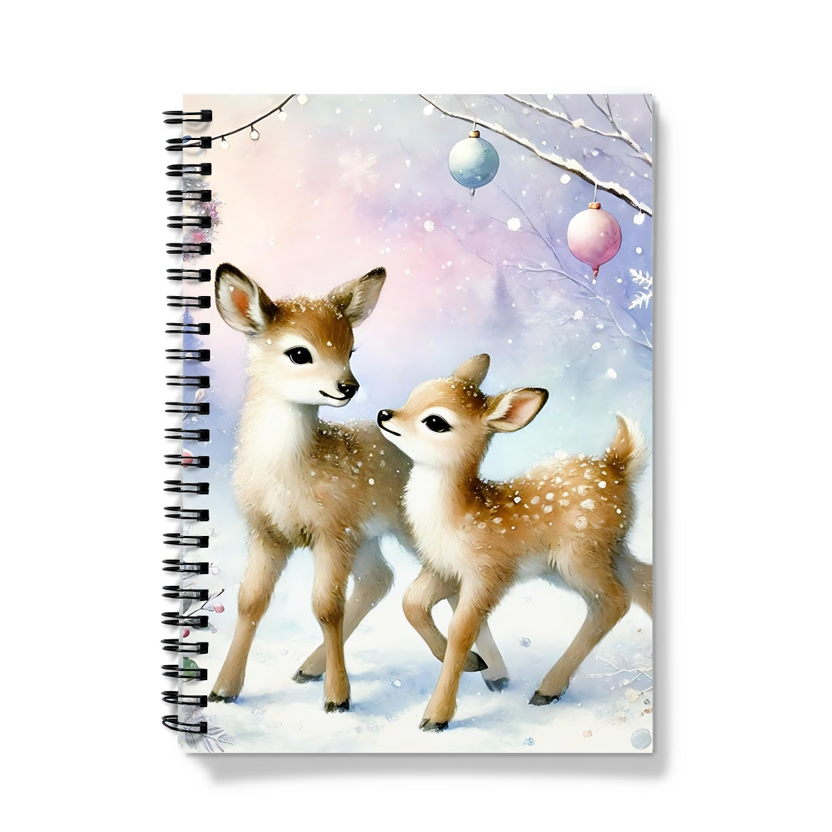 Reindeers Christmas Spiral Notebook