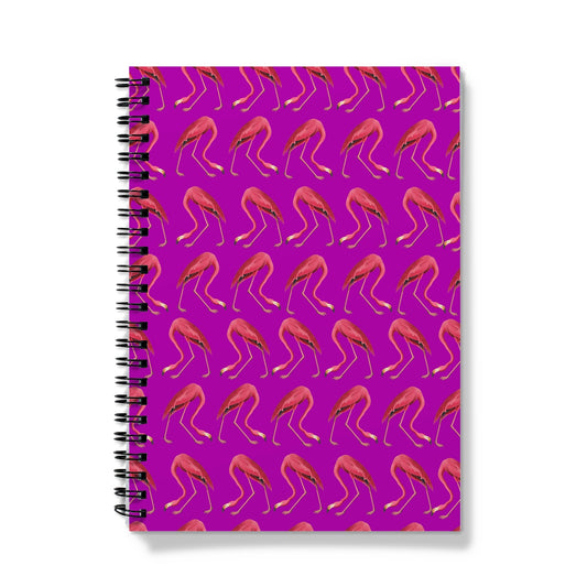 Flamingo Parade Purple Notebook