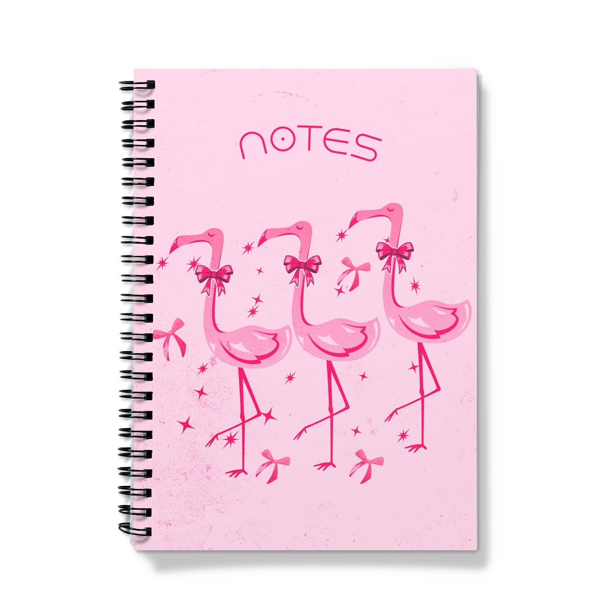 3 Flamingos Spiral Notebook