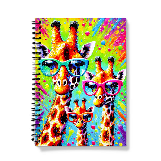 Giraffe Family Spiral Notebook