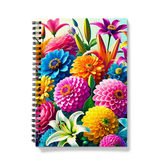 Floral Blooms Spiral Notebook