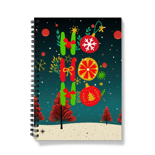 Ho ho ho Christmas Spiral Notebook