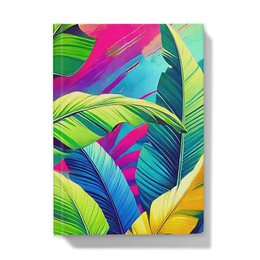 Tropical Banana Leaves Hardback Journal