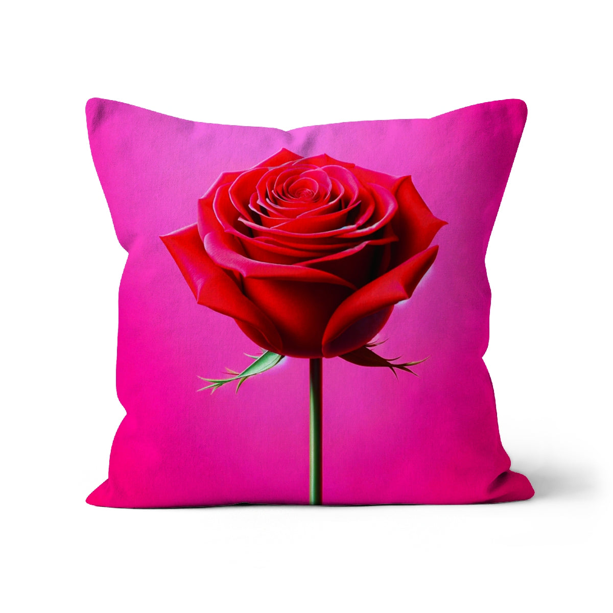 Red Rose Pink Cushion