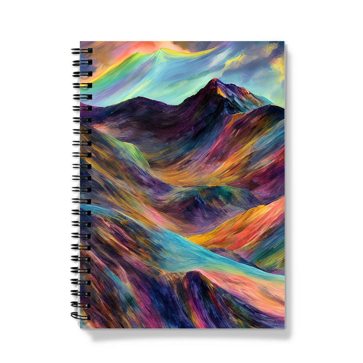 Colourful Mountains Spiral Notebook