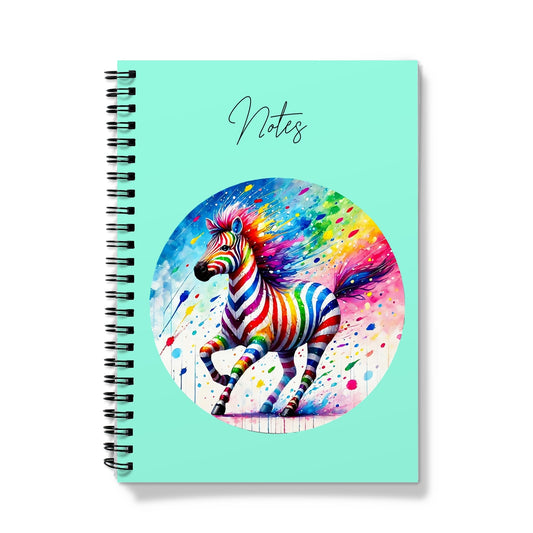 Whimsical Zebra Spiral Notebook