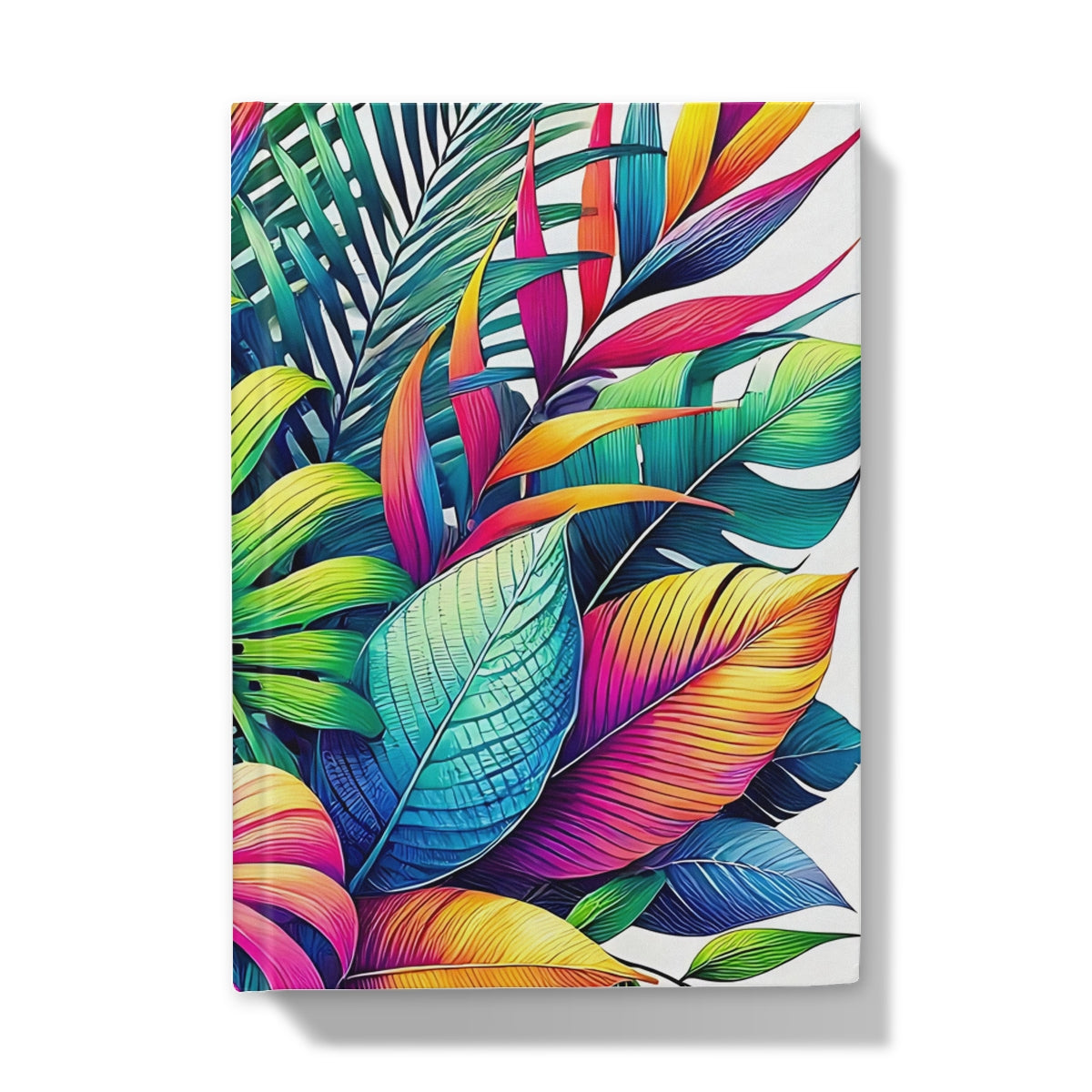 Mixed Tropical Leaves Hardback Journal