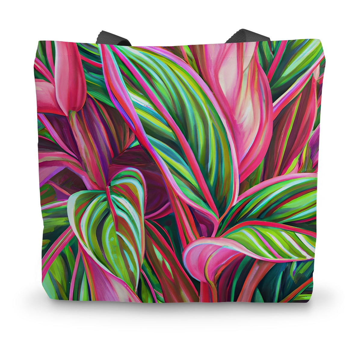 Tropical Leaves Canvas Tote Bag