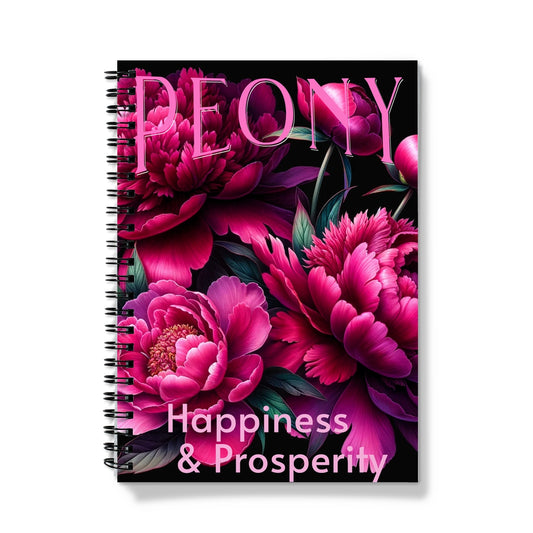 Peony Happiness Spiral Notebook