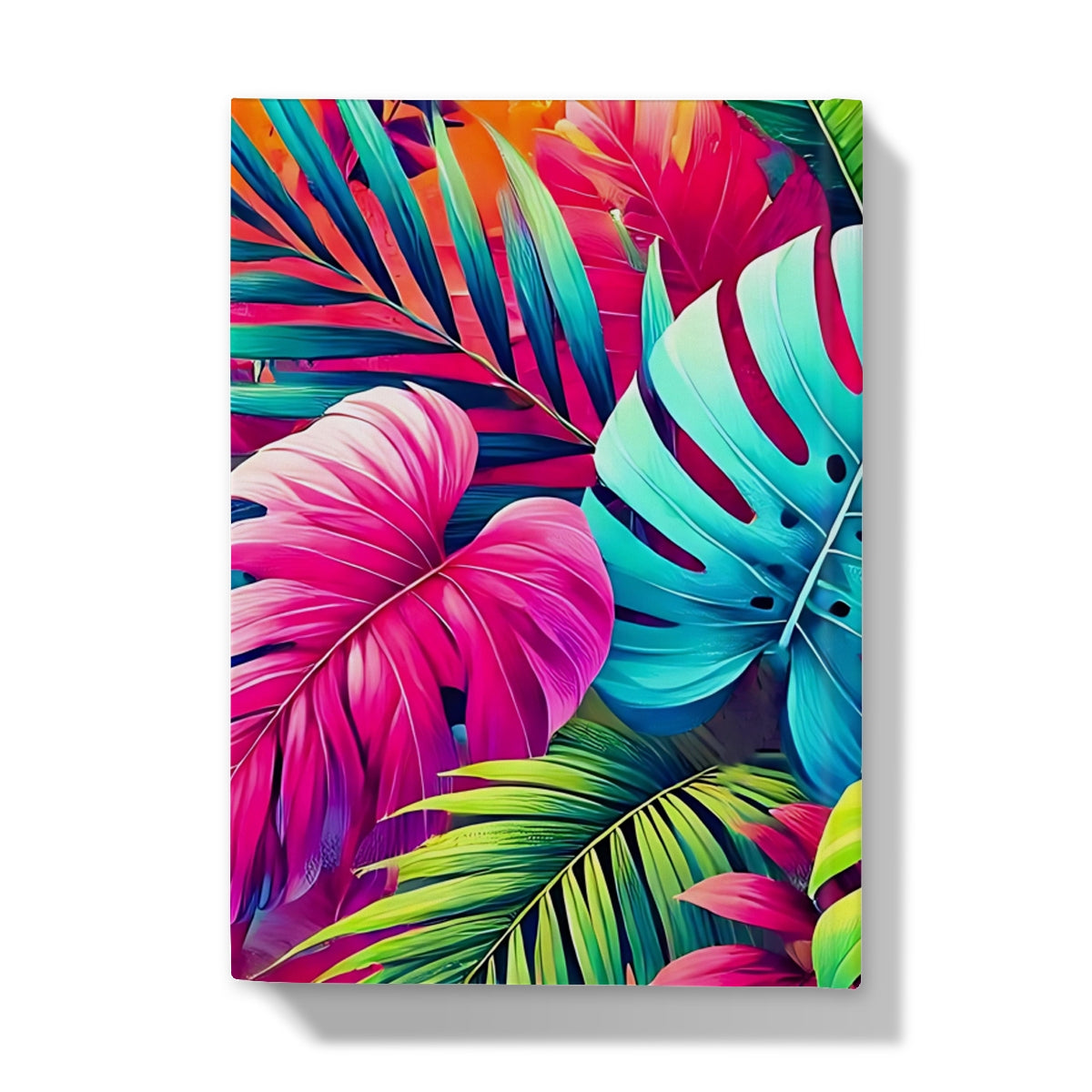 Colourful Tropical Leaves Hardback Journal