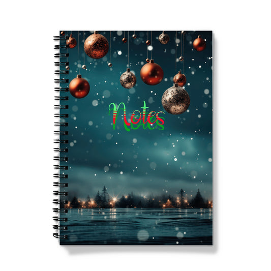 Christmas Sparkle Spiral Notebook