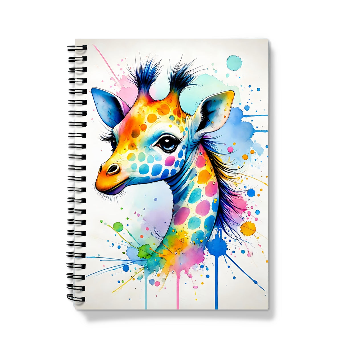 Cute Baby Giraffe Spiral Notebook