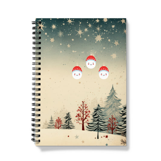 Christmas Silent Night Spiral Notebook