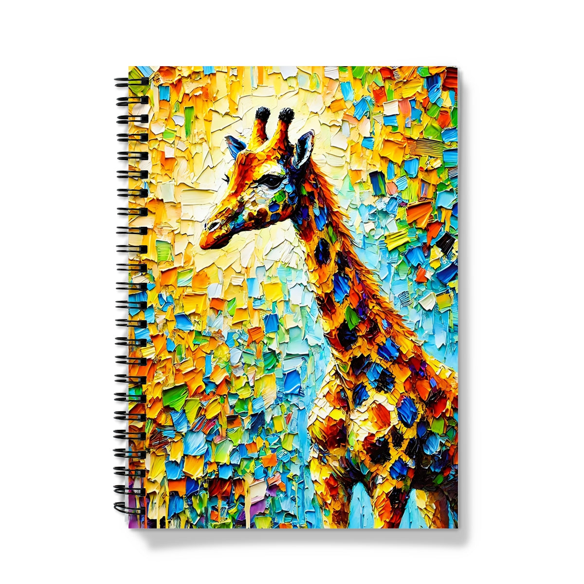 Impasto Giraffe Spiral Notebook