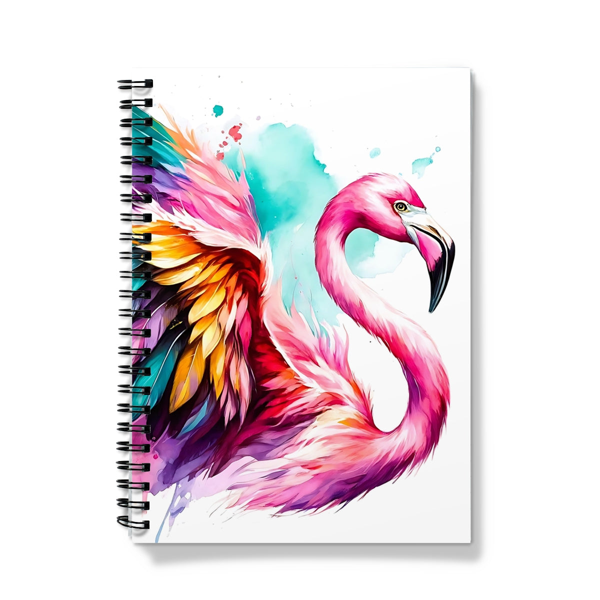 Watercolour Flamingo Notebook