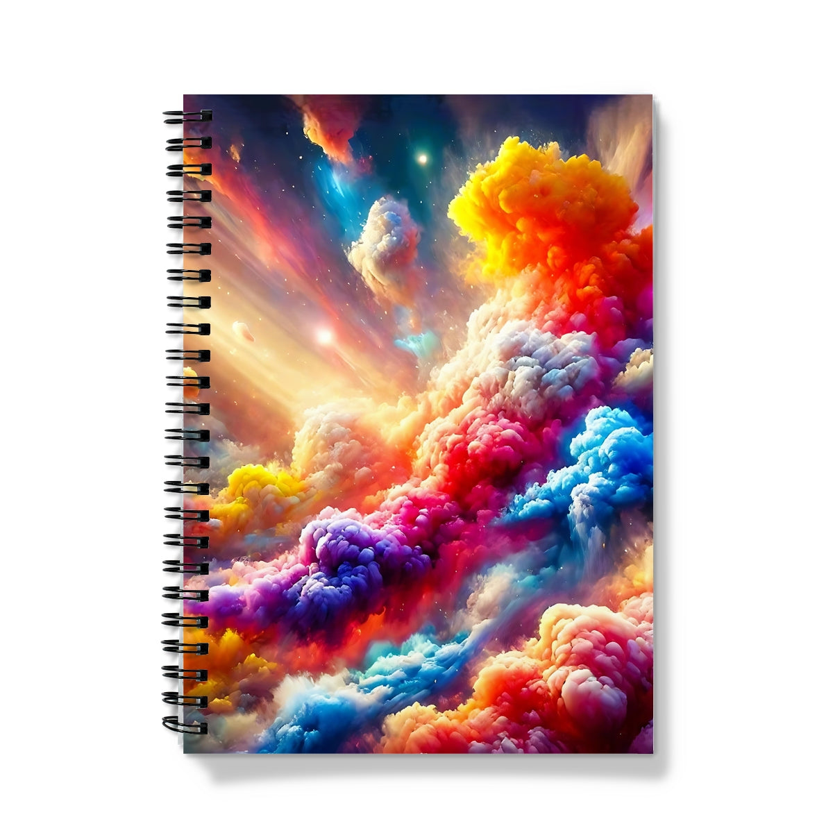 Exploding Clouds Spiral Notebook