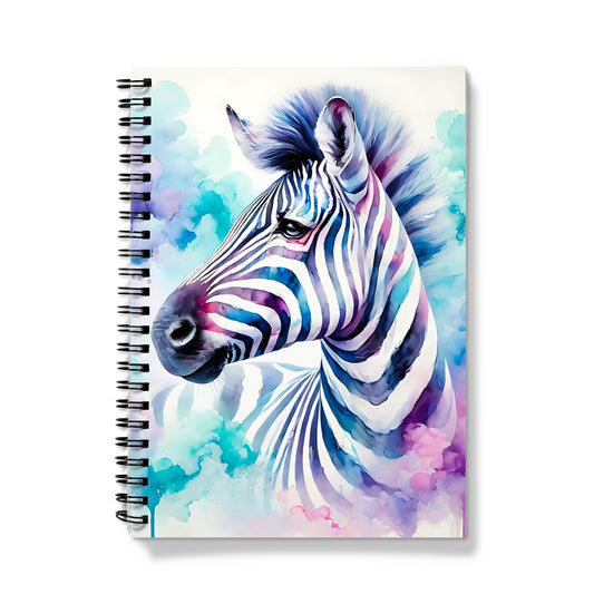 Watercolour Zebra Spiral Notebook