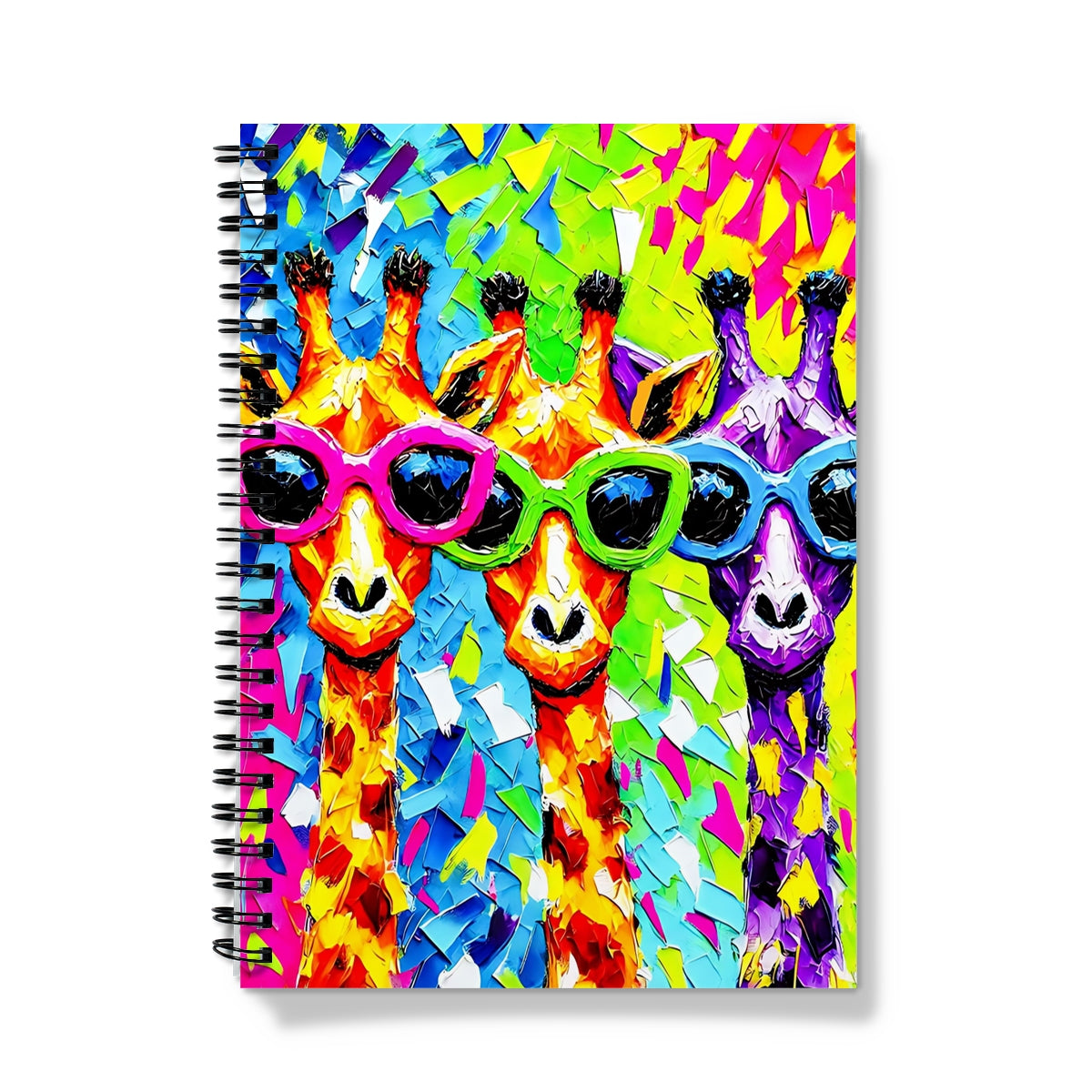 Giraffes Just Wanna Have Fun Spiral Notebook