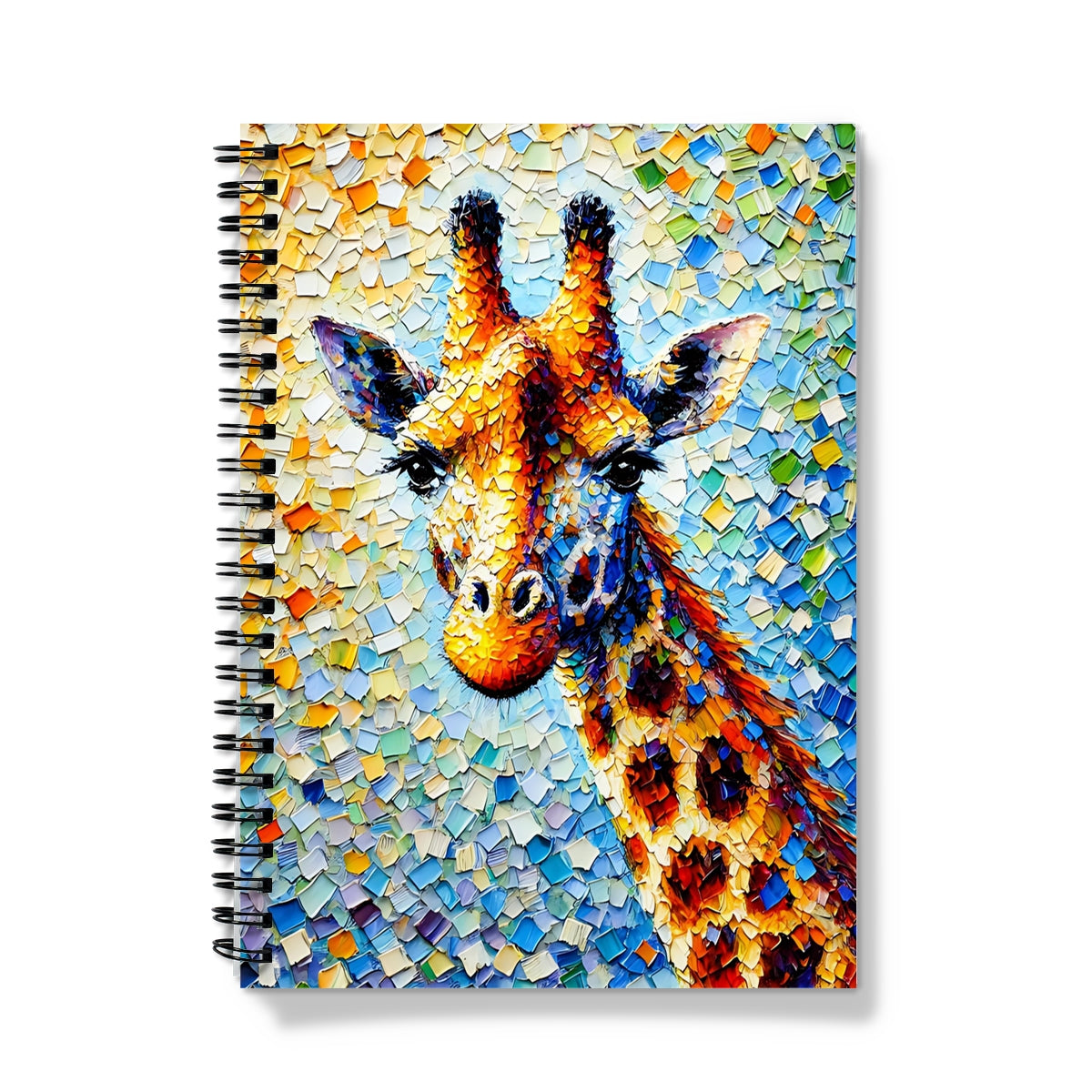 Colourful Giraffe Spiral Notebook