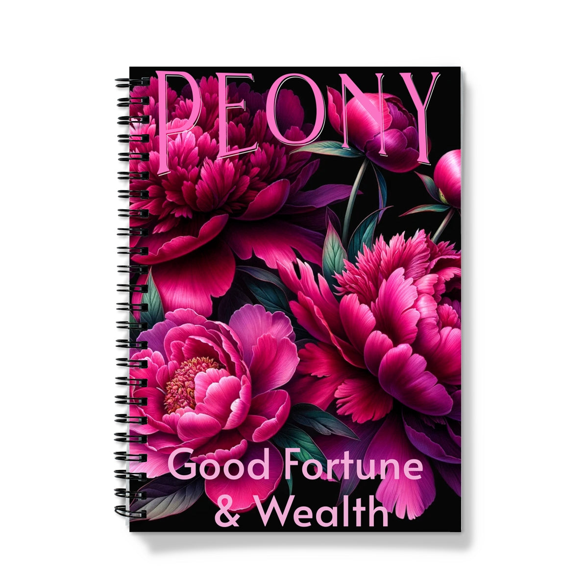 Peony Fortune Spiral Notebook