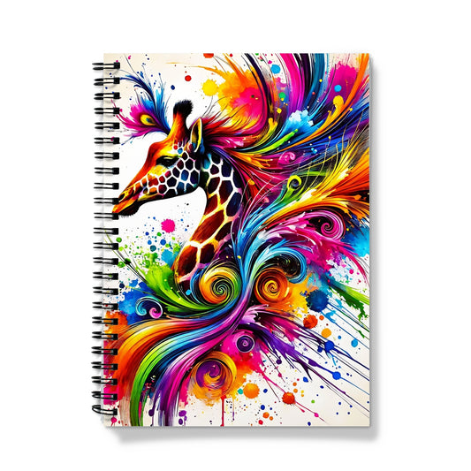 Pretty Giraffe Spiral Notebook