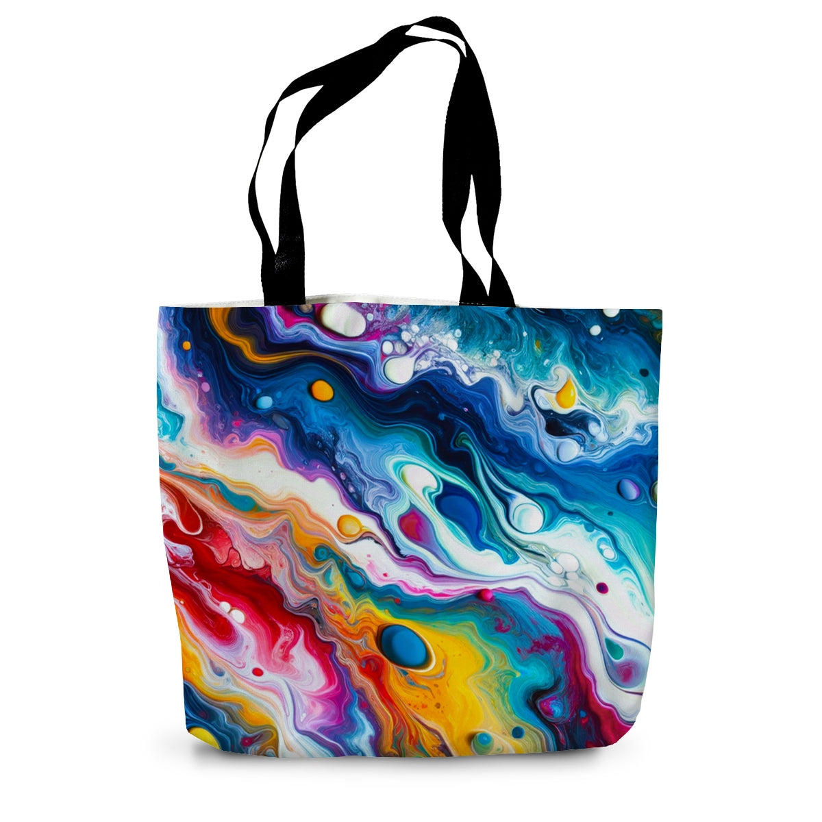 Colour Swirl Canvas Tote Bag