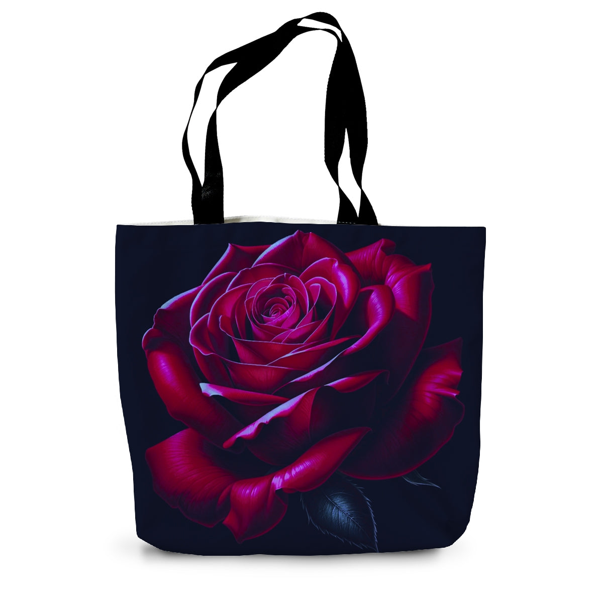 Dark Rose Canvas Tote Bag