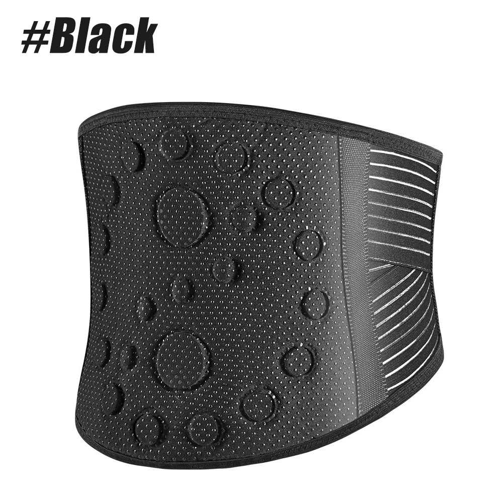 Black waist support belt 