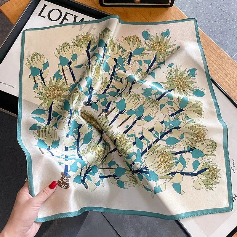100% Mulberry Silk Scarf 53x53cm