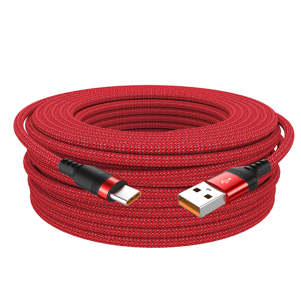 USB Type-C Cable 5A Super Fast Charging and Data Sync – 3m / 5m / 8m Extension Cable Universal